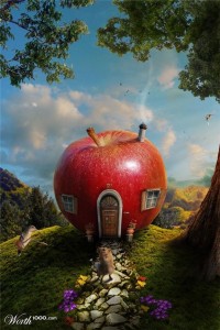 Дом-яблоко